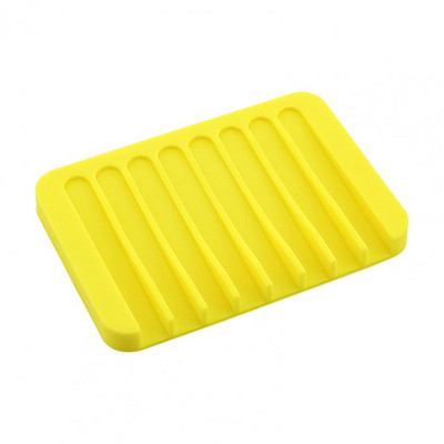 Vase de săpun flexibil din silicon Suport de depozitare Tavă în formă de pieptene cutie de săpun anti-alunecare Recipient farfurie Accesorii pentru baie