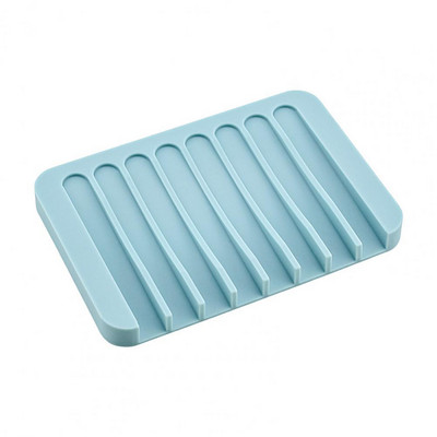 Vase de săpun flexibil din silicon Suport de depozitare Tavă în formă de pieptene cutie de săpun anti-alunecare Recipient farfurie Accesorii pentru baie