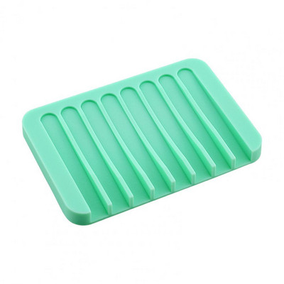 Vase de săpun flexibil din silicon Suport de depozitare Tavă în formă de pieptene cutie de săpun anti-alunecare Recipient farfurie Accesorii pentru baie