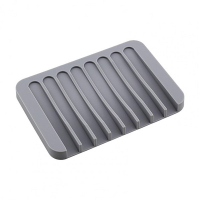 Vase de săpun flexibil din silicon Suport de depozitare Tavă în formă de pieptene cutie de săpun anti-alunecare Recipient farfurie Accesorii pentru baie
