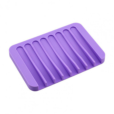 Vase de săpun flexibil din silicon Suport de depozitare Tavă în formă de pieptene cutie de săpun anti-alunecare Recipient farfurie Accesorii pentru baie