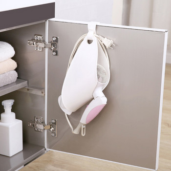 Μπάνιο Πλαστικό Αποθηκευτικό Ράφι Εξοικονόμησης Χώρου Χωρίς Διάτρηση Οργανωτής Κρεμαστός Στεγνωτήρας Μαλλιών Βάση Μπάνιο Οικιακό