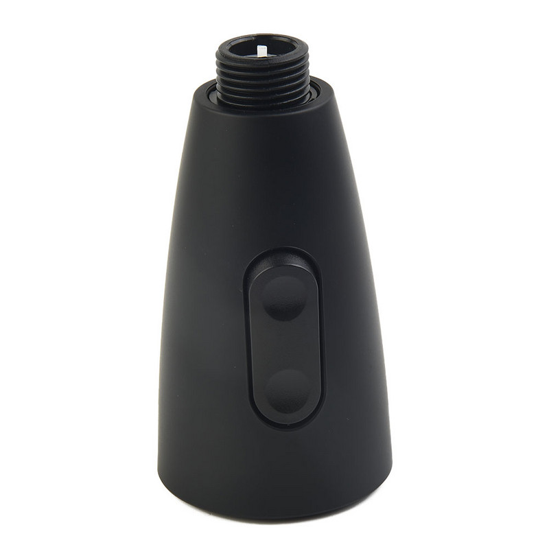 Aerator za uštedu vode Glava slavine 1/2 od crnog brušenog ABS-a s dva raspršivača Kućanska kuhinja 360° Novo zakretanje