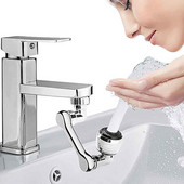 1kom Okretna produžna slavina 1080° mehanička ruka Rotirajući produžetak za mjehuriće vode Mlaznica za vodu Dijelovi ABS slavine otporni na prskanje