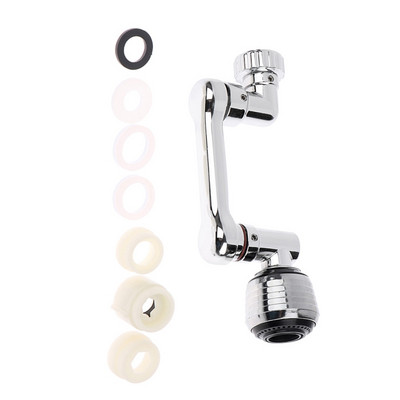 1kom Okretna produžna slavina 1080° mehanička ruka Rotirajući produžetak za mjehuriće vode Mlaznica za vodu Dijelovi ABS slavine otporni na prskanje