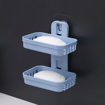 Кухня Съхранение Поставка за сапун Поставка за оттичане Поставка за сапун Поставка за тоалетна дренаж без дупки PP кутия за сапун Трапезария за баня Домашни притежатели
