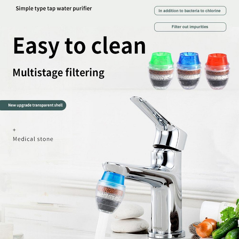 Univerzalna kuhinjska slavina 5-slojni pročistač Filter sa slavinom Ugljeni filtar za vodu Štedljiva filtracija za tuširanje Mlaznica s mjehurićima Acti N1X8