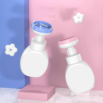 Flower Stamp Liquid Soap Dispenser Pump Pump Press Empty Bottle for Face Cleaner Hand Soup Pump Bottle Αξεσουάρ μπάνιου