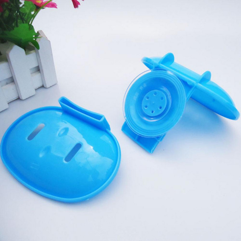 Тава за сапун Баня Двуслойна засмукваща стенна чиния за сапун Кутия за сапун Държач за сушене Рафт