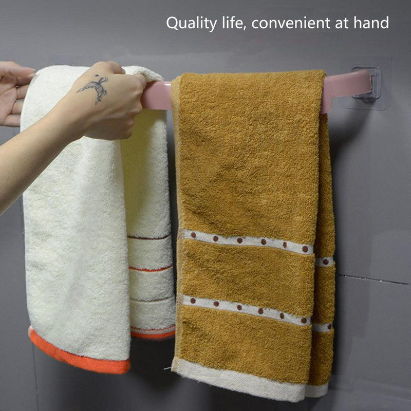 Dvieļu ūdensnecaurlaidīga tualete, viena stieņa dvieļu plaukts, dvieļu stienis, pašlīmējošs, labi nesošs, mitrumizturīgs, bez urbšanas, stiprs