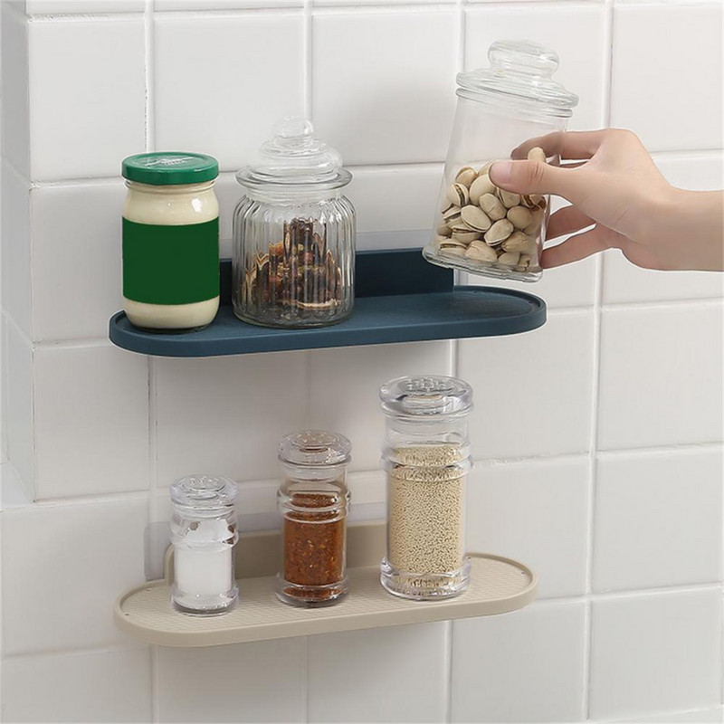 Zidna polica Vodootporna samoljepljiva zidna polica za odlaganje ABS jaka nosiva plutajuća polica za kupaonicu