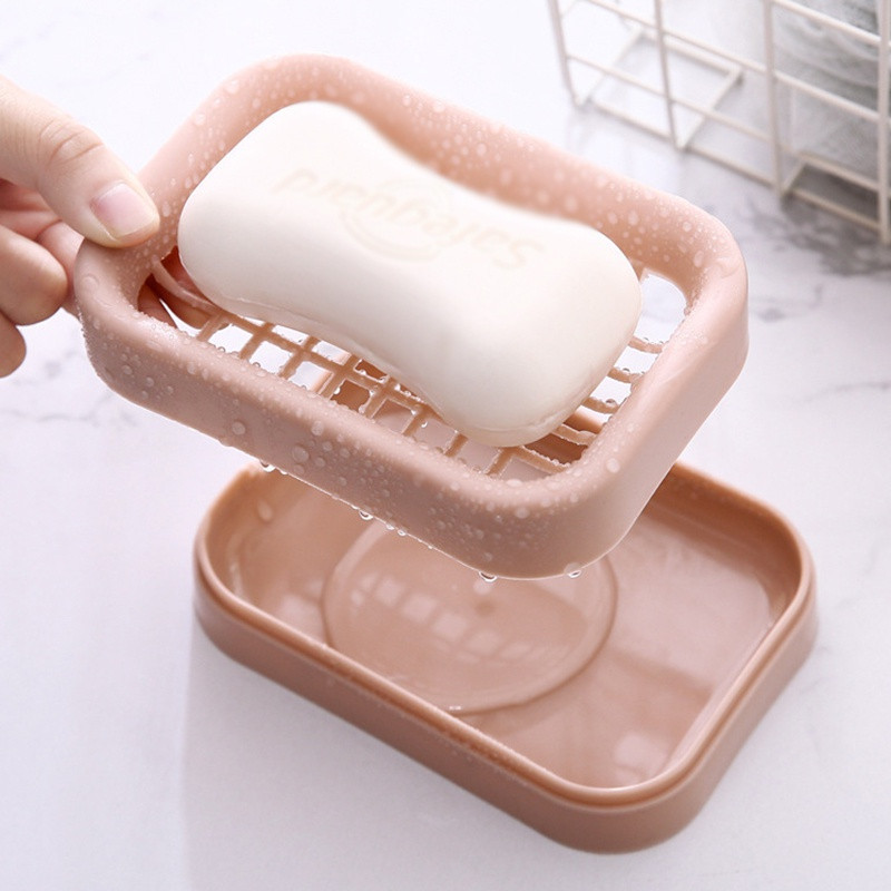 Kupaonska posuda za sapun Tanjur Kutija Kućni tuš Putovanje Planinarenje Držač sapuna Spremnik Kutija za sapun Plastični dvoslojni dozator Stalak za sapun