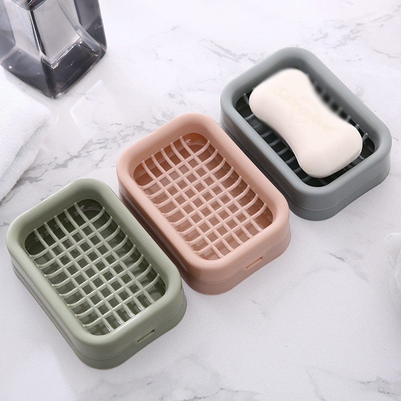 Kupaonska posuda za sapun Tanjur Kutija Kućni tuš Putovanje Planinarenje Držač sapuna Spremnik Kutija za sapun Plastični dvoslojni dozator Stalak za sapun