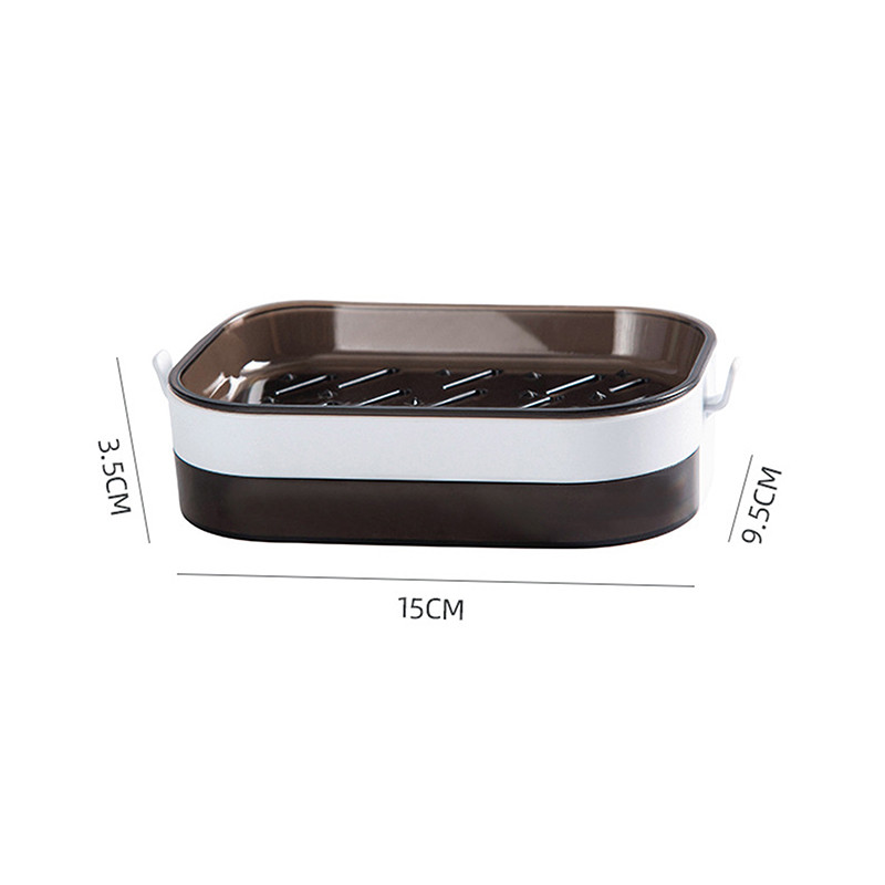 Πιάτα σαπουνιού Κουτί τοίχου Zeep Houder Θήκη ντουζιέρας για θήκη σαπουνιού για μπάνιο Διπλής στρώσης Καλάθι αποθήκευσης Σχάρα σαπουνιού Ράφι Εργαλεία κουζίνας