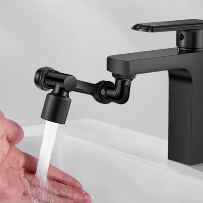 1080° Faucet Extenders Σπρέι κεφαλής νιπτήρας Μαύρος Προσαρμογέας βρύσης κουζίνας Γενικό ακροφύσιο φίλτρου πιτσιλίσματος Flexible Faucets Sprayer