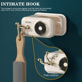 Držač za brisanje starinskog gramofona Zidna stezaljka za brisanje bez udaraca za kupaonicu Viseći stalak za pohranu Hvataljka za metlu Stezaljka za brisanje B88