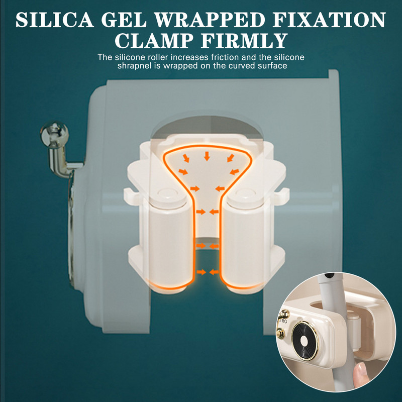 Držač za brisanje starinskog gramofona Zidna stezaljka za brisanje bez udaraca za kupaonicu Viseći stalak za pohranu Hvataljka za metlu Stezaljka za brisanje B88