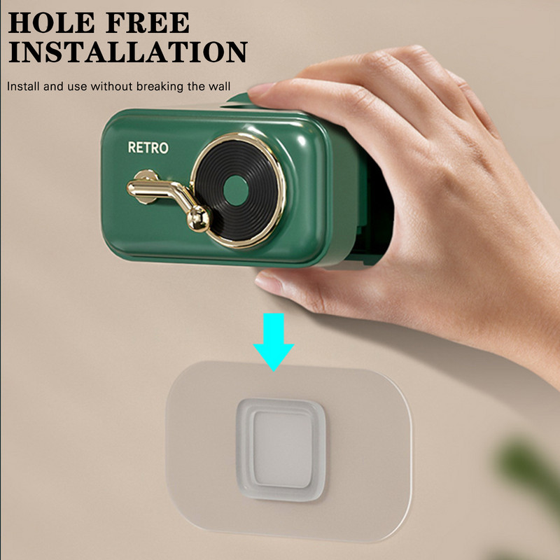 Držač za brisanje starinskog gramofona Zidna stezaljka za brisanje bez udaraca za kupaonicu Viseći stalak za pohranu Hvataljka za metlu Stezaljka za brisanje B88