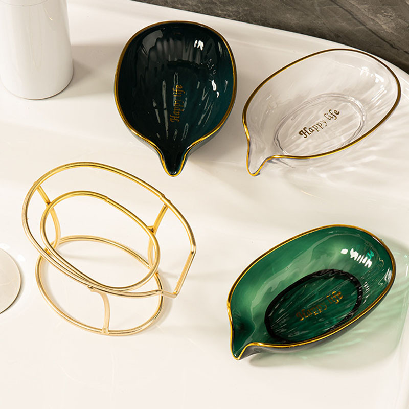 1kom Lagana luksuzna stilska kreativna kutija za sapun Kupaonica WC Kućna školjka Bez odvoda Perforirani stalak za sapun Posuda za sapun