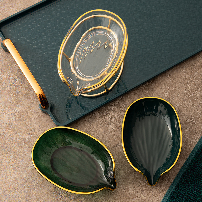 1kom Lagana luksuzna stilska kreativna kutija za sapun Kupaonica WC Kućna školjka Bez odvoda Perforirani stalak za sapun Posuda za sapun