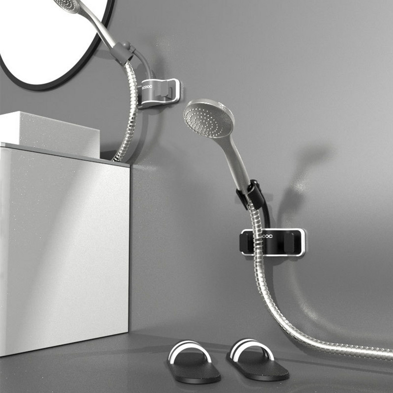 Držač tuša 360° podesivi držač glave tuša Samoljepljivi zidni nosač za glavu tuša Baza kupaonskog pribora bez udaraca