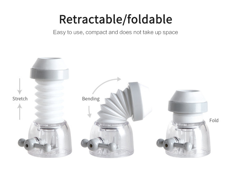 Sklopiva univerzalna glava za slavinu protiv prskanja, produžni nastavak za vodu iz slavine, uređaj za uštedu vode za 15-23 mm