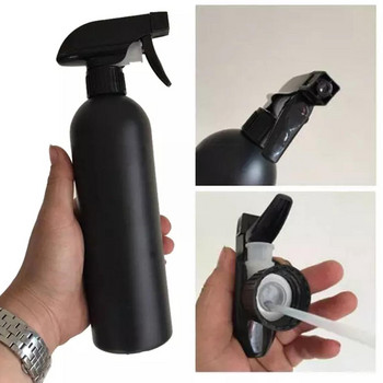 Бутилка със спрей 500 ml Пластмасова бутилка за многократно пълнене Контейнер Бутилка Парфюм Празна черна вода Пътуване H4G2