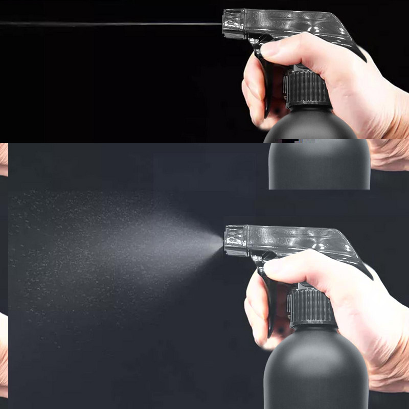 500 ml smidzināšanas pudeles iepildīšana pudelēs plastmasas atkārtoti uzpildāmās pudeles tvertnes pudele Smaržas tukša Black Water Travel H4G2