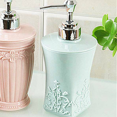 Pressing Carved Plastic Refillable Cream Lotion Dispenser Bottles Bottles for Cosmetic Shampoo Αφρόλουτρο υγρό σαπούνι