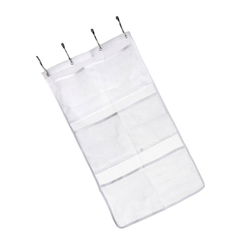 Mrežasta viseća torba za kupaonicu s kukicom za tikve Dizajnirana viseća torba za kadu sa šest džepova