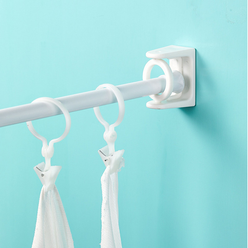 Podesivi samoljepljivi držač za zavjese, zakretne za 360 stupnjeva, zidne zavjese za kućnu kupaonicu i hotel