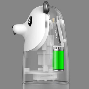 ΝΕΟΣ Διανομέας σαπουνιού Cute Bear Shape Infrared Sensor Touchless Soap Dispenser 10oz/300ml USB Επαναφορτιζόμενος Διανομέας σαπουνιού με αφρό