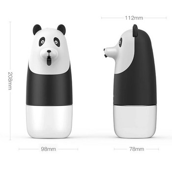 ΝΕΟΣ Διανομέας σαπουνιού Cute Bear Shape Infrared Sensor Touchless Soap Dispenser 10oz/300ml USB Επαναφορτιζόμενος Διανομέας σαπουνιού με αφρό