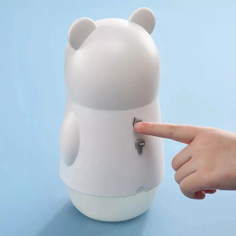 NOVI dozator sapuna Infracrveni senzor u obliku slatkog medvjeda Beskontaktni dozator sapuna 10oz/300ml USB punjivi dozator pjenastog sapuna