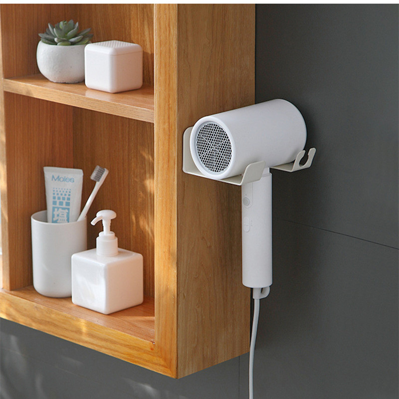 Samoljepljiva polica za sušilo za kosu Zidna kupaonica Sušilo za kosu Puhalo zraka Držač stalka za pohranu Potrepštine za organizatore od nehrđajućeg čelika