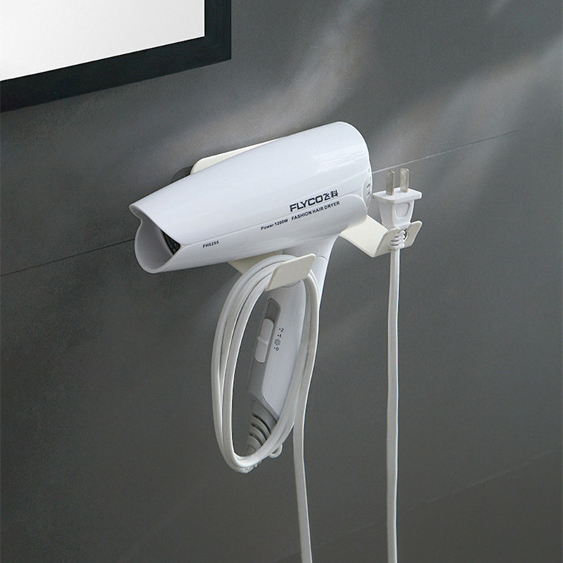 Samoljepljiva polica za sušilo za kosu Zidna kupaonica Sušilo za kosu Puhalo zraka Držač stalka za pohranu Potrepštine za organizatore od nehrđajućeg čelika