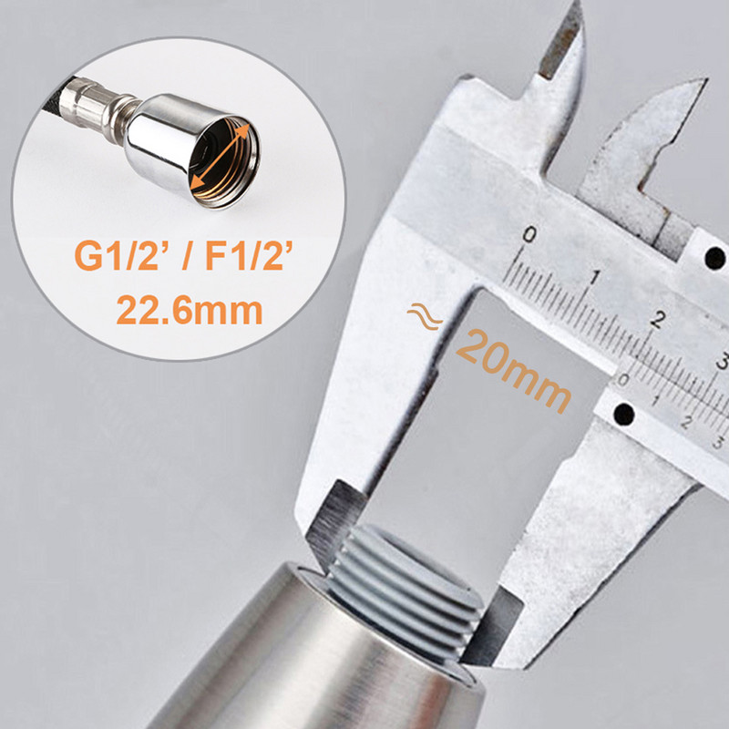 Universalus G1/2 virtuvės maišytuvas Purškimo galvutės keitimas Ištraukiamas purškiamas dušo antgalis 2 vandens keliai Vonios kriauklės čiaupo maišytuvo priedas