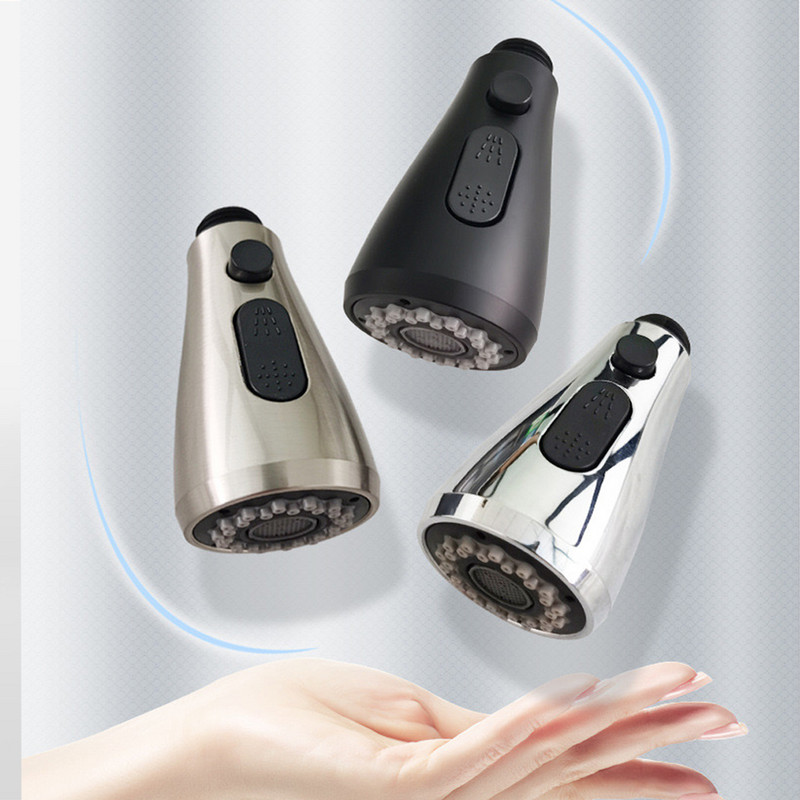 Universalus G1/2 virtuvės maišytuvas Purškimo galvutės keitimas Ištraukiamas purškiamas dušo antgalis 2 vandens keliai Vonios kriauklės čiaupo maišytuvo priedas