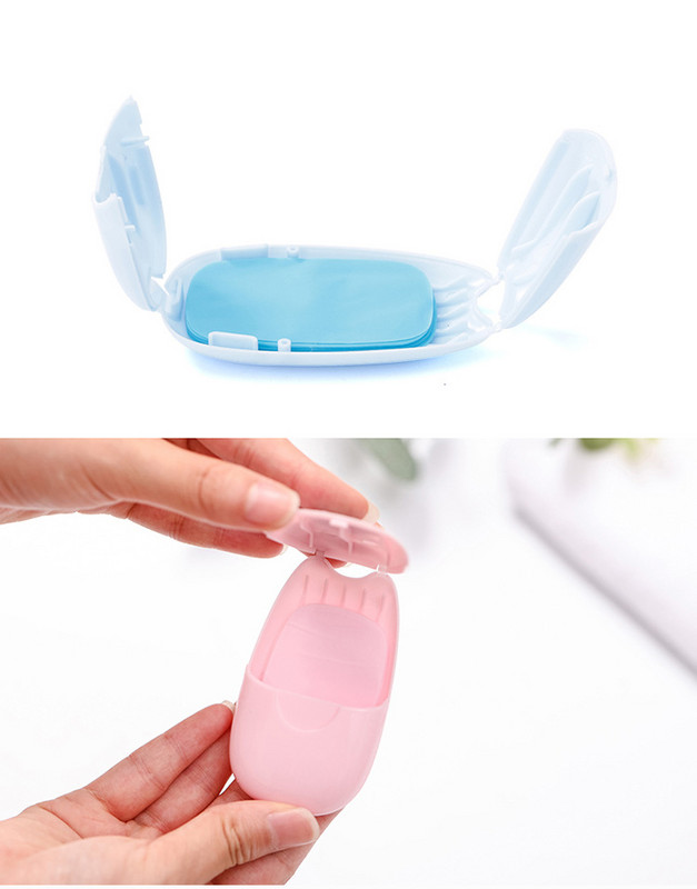 50 kom / Kutija za sapun za jednokratnu upotrebu Prijenosna kutija od sapunskog papira Mirisni listovi za vanjske proizvode Mini sapunski papir