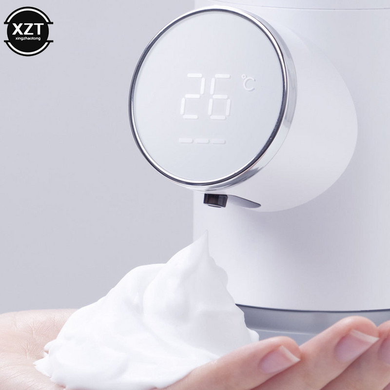 Dozator pjene za sapun USB Punjivi dozatori tekućeg sapuna od 320 ml Digitalni zaslon Senzor Stroj za pjenu Kućna automatska perilica za ruke