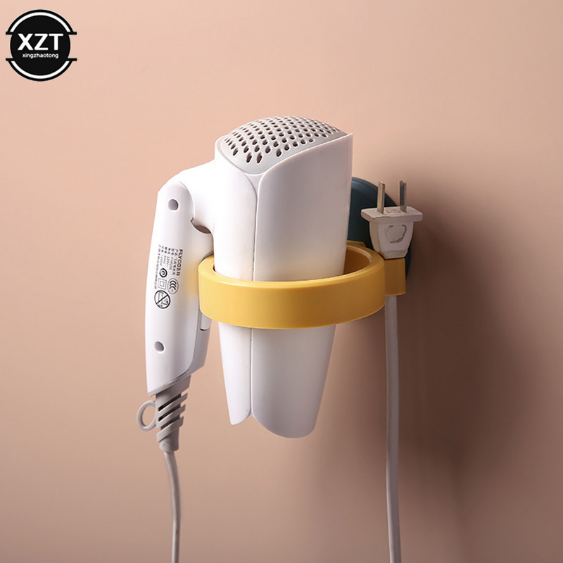 1gb pie sienas stiprināms matu žāvētāja turētājs organizators ABS vannas istabas armatūra Aparatūra Mājas tualetes piederumi matu žāvētāja plauktam Jaunākie