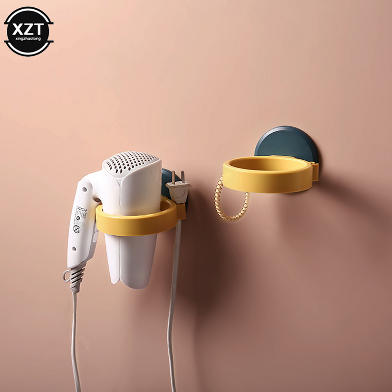 1gb pie sienas stiprināms matu žāvētāja turētājs organizators ABS vannas istabas armatūra Aparatūra Mājas tualetes piederumi matu žāvētāja plauktam Jaunākie