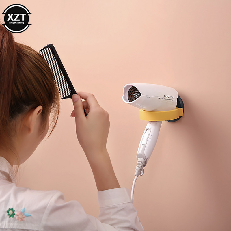 1gb pie sienas stiprināms matu žāvētāja turētājs organizators ABS vannas istabas armatūra Aparatūra Mājas tualetes piederumi matu žāvētāja plauktam Jaunākie