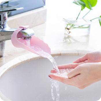 Удължители за домакински кранове Канал за водач на кран, удължено устройство за миене на ръце за деца, помощ за миене на ръце от чешмяна вода, мивка
