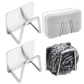 2tk roostevabast terasest käsnade hoidik Köök Isekleepuv valamu käsnad äravoolukuivatusrest Köögivalamu hoiustamiskonksud