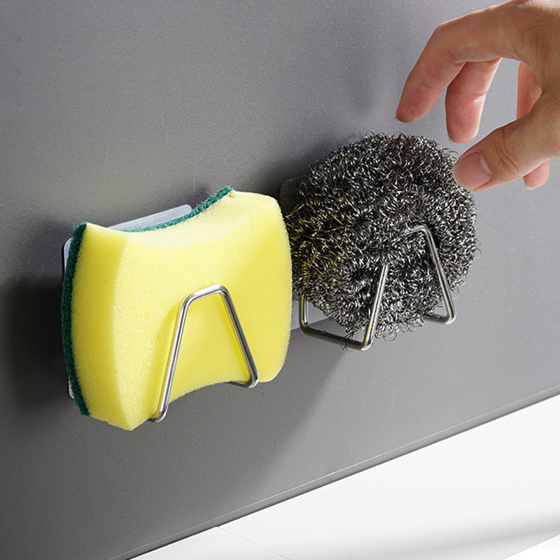 2tk roostevabast terasest käsnade hoidik Köök Isekleepuv valamu käsnad äravoolukuivatusrest Köögivalamu hoiustamiskonksud