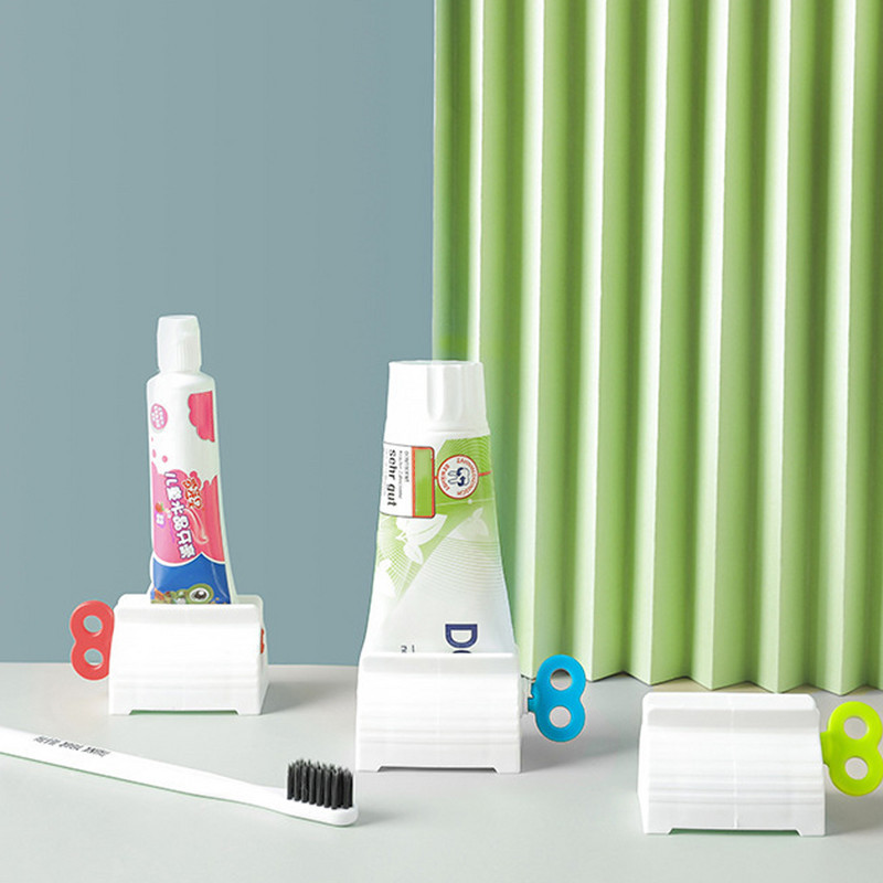 Zobu tīrīšanas piederumi Plastmasas mājas atkārtoti lietojams turētājs Zobu birstes turētājs Ritošā caurule Zobu pastas spiede