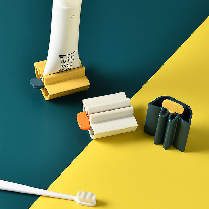 Zobu tīrīšanas piederumi Plastmasas mājas atkārtoti lietojams turētājs Zobu birstes turētājs Ritošā caurule Zobu pastas spiede