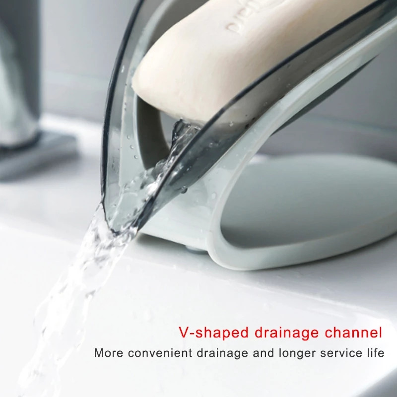 Posuda za sapun u obliku lista Kutija za sapun Kreativni odvod Držač za sapun Kupaonica Besplatno Perforirana kutija za pohranu sapuna Spremnik Kupaonski pribor