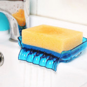 Karstā izpārdošana Ūdenskrituma plastmasas ziepju trauks Vannas istabas piederumi Drenāžas ziepju kaste Dušas ziepju turētājs Drenāžas Virtuves Izlietnes Sūkļa turētājs